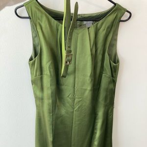 Satin dress (green) Anne taylor. Size 8